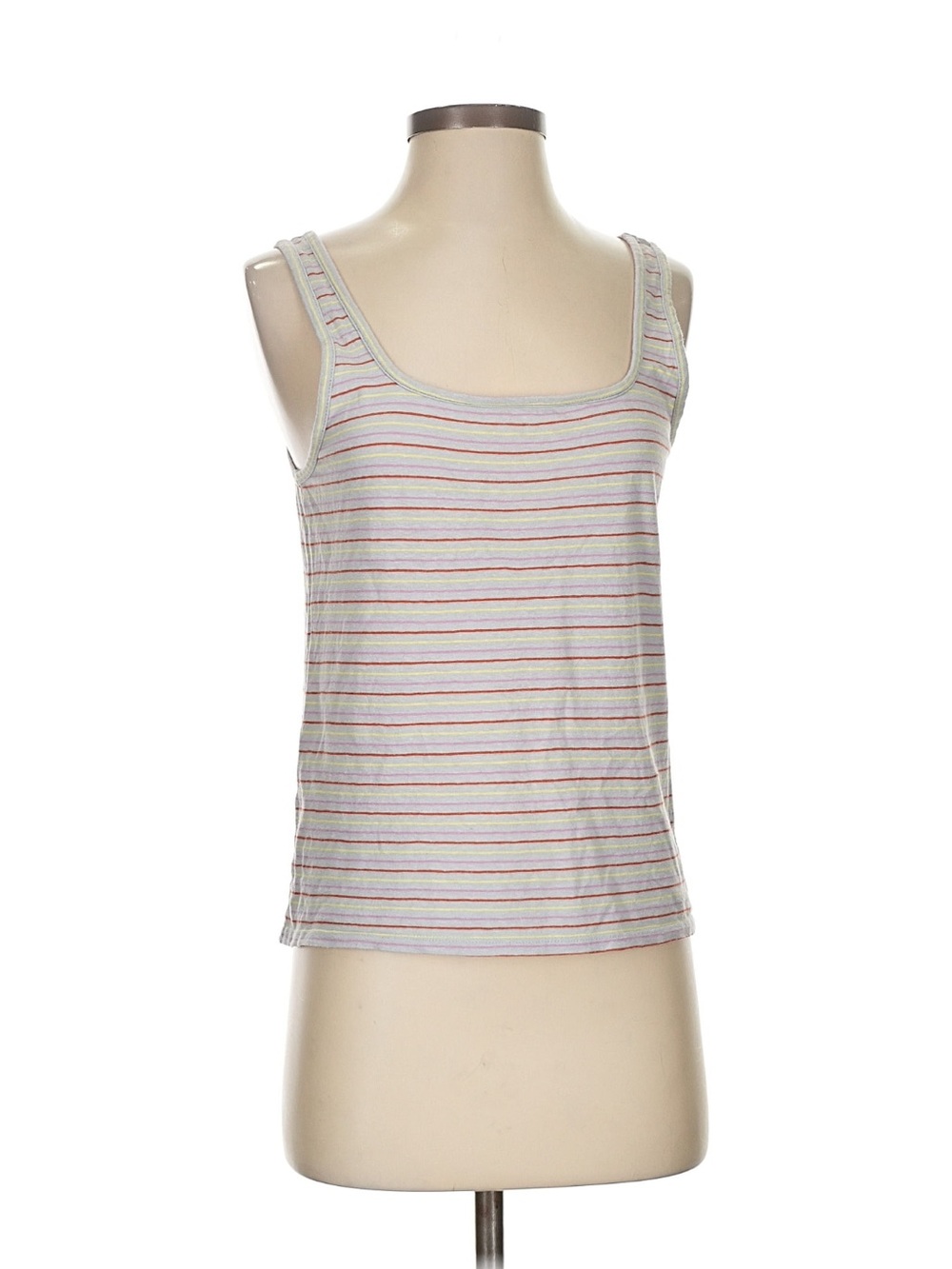 Madewell Pastel Striped Scoop Neck Tank - Multi